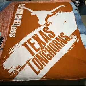 Texas Longhorns Orange and White Throw